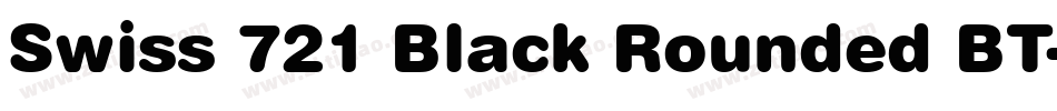Swiss 721 Black Rounded BT字体转换